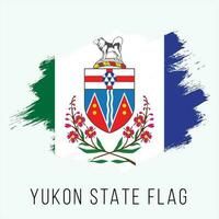 Canada Province Yukon Vector Flag Design Template