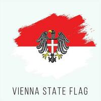 Austria States Vienna Vector Flag Design Template