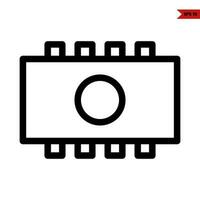 projector line icon vector