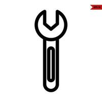 key tools line icon vector