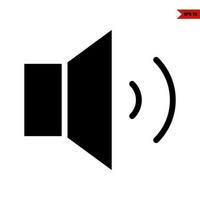 sound music glyph icon vector