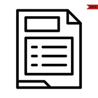 file line icon vector