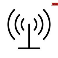 network glyph icon vector