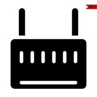 router glyph icon vector