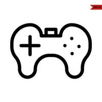 game play station line icon vector