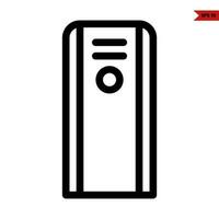 audio speaker line icon vector