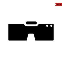 glasses glyph icon vector