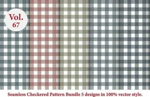 checkered Buffalo Plaid pattern vector, which is tartan,Gingham pattern,Tartan fabric texture in retro style, colored vector