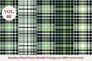 Plaid Pattern Vector, Tartan Fabric background vector