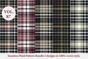 Plaid Pattern Vector, Tartan Fabric background vector