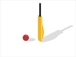 Cricket Bat and Ball vector