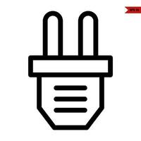 charger line icon vector