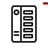 machine line icon vector