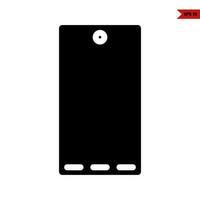 mobile phone glyph icon vector