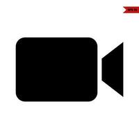 camera video glyph icon vector