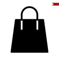 handbag glyph icon vector