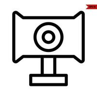 camera line icon vector