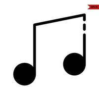 music glyph icon vector