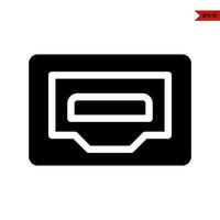 cassette glyph icon vector