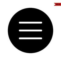 notes in button glyph icon vector