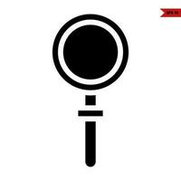 search bar glyph icon vector