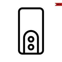 powerbank line icon vector