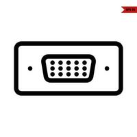 amchine usb  line icon vector