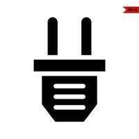 adapter glyph icon vector