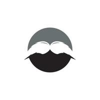 icono de bigote vector