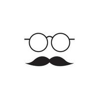 icono de bigote vector