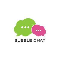 Speech bubble icon Logo template vector