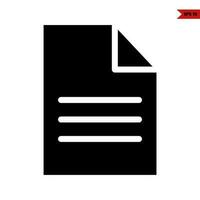 file glyph icon vector