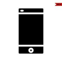 mobile phone glyph icon vector