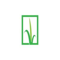 Grass logo vector