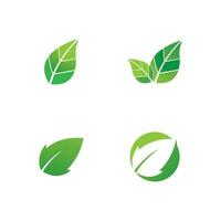 leaf ecology nature element vector icon