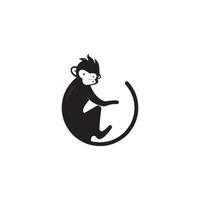 monkey vector logo design