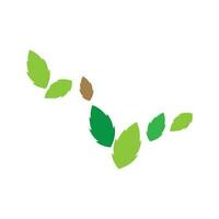 leaf ecology nature element vector