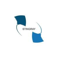 Stingray logo ilustration vector