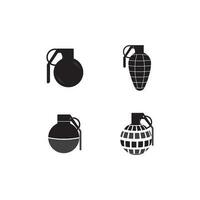 Grenades logo design vector. vector