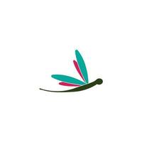 dragonfly logo icon vector template