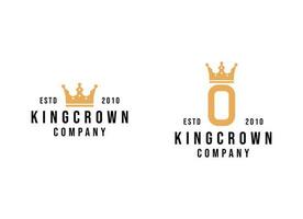 Premium style abstract gold crown logo symbol. Royal king icon. Modern luxury brand element sign. Vector illustration