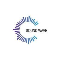 sound wave ilustration logo vector