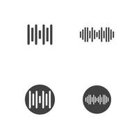 sound wave ilustration logo vector