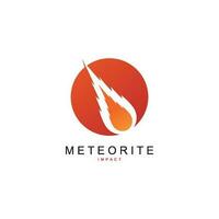 vector de logotipo de meteorito