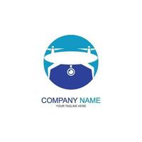 Drone Logo Template Design Vector