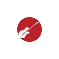 Guitar logo vector