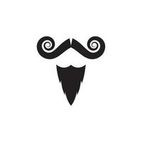 Mustache icon vector