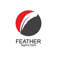 feather logo vector