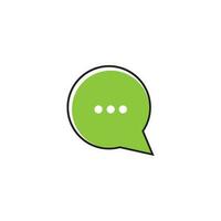 Speech bubble icon Logo template vector