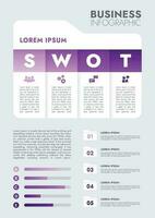 Infographic template for presentations and features data visualization includes a process chart with diagrams, steps, options. The concept for marketing through illustrations for drive to success. vector